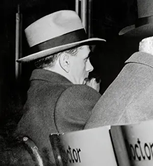 Maurice Richard Watching Hockey Game