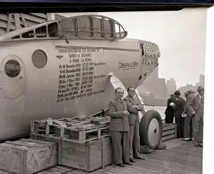 Maurice Rossi and Paul Codos with Airplane