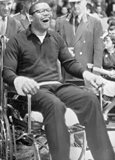 Maurice Stokes Smiling in Wheelchair