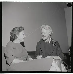 Maurine Neuberger and Margaret Chase Sitting and Talking Together