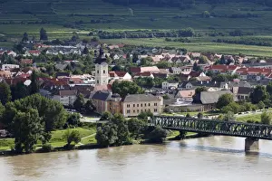 Danube Prints: Mautern an der Donau, Danube river