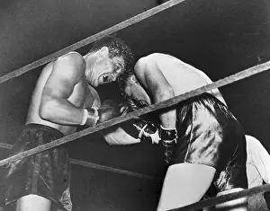 Referee Prints: Max Baer and Jimmy Braddock Fighting
