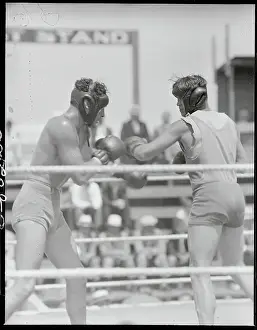 Max Baer Practicing in the Ring