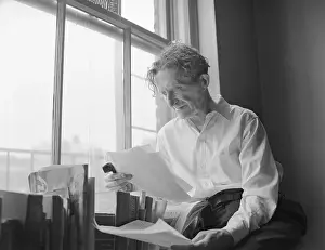 Max Bodenheim Reading by Window