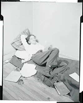 Max Bodenheim Relaxing on a Mattress