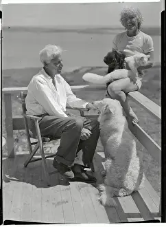 Max Eastman and Wife Sitting on Porch