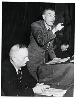 Max Reimann Gesturing During Address