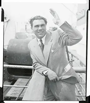 Max Schmeling Arriving in New York City
