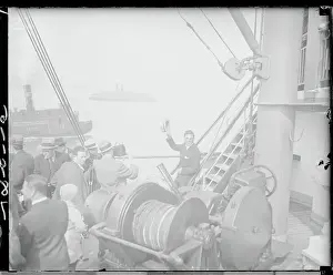 Max Schmeling Arriving on USS New York