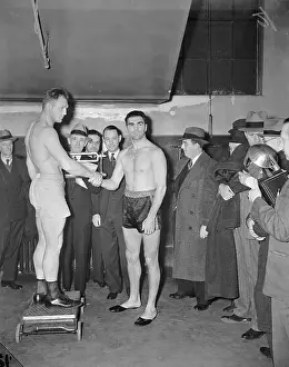 Max Schmeling and Harry Thomas Shaking Hands