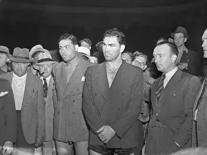 Max Schmeling and Joe Louis Waiting