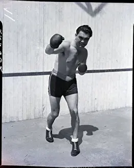 Fist Prints: Max Schmeling Poses For The Camera