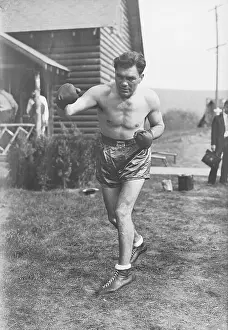 Intimidation Prints: Max Schmeling Posing in Boxer's Stance