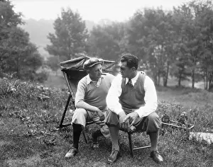 Max Schmeling Talking with Joe Jacobs