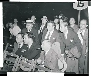 Max Schmeling Watching Fight