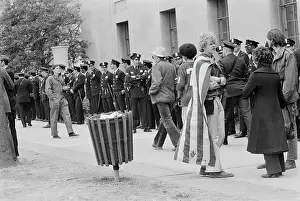 Prints of A rally in Washington, DC, part of the 1971 May Day Protests, 1st May 1971. These were a series of events to demonstrate against the Vietnam War. (Photo by Michael Ochs Archives/Getty Images) Vietnam War Prints: May Day 1971 Protest
