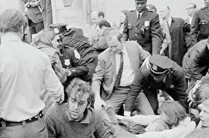 Prints of Police officers tackle protestors at a sit-down rally in Washington, DC, part of the 1971 May Day Protests, 1st May 1971. These were a series of events to demonstrate against the Vietnam War Vietnam War Prints: May Day 1971 Protest
