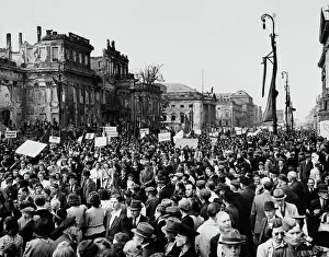 Huty32312 Prints: May Day Parade In Berlin