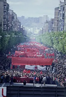 Huty34052 Prints: May Day Rally In Madrid