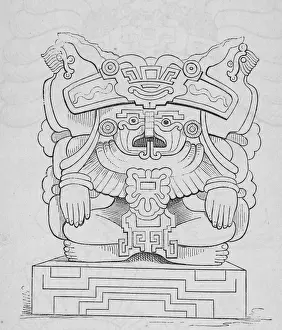 Fixdate Prints: Mayan Figure From Oaxaca, Mexico
