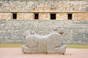 Jaguar Prints: Mayan Jaguar Throne and Governors Palace, Uxmal