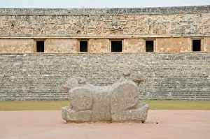 Jaguar Prints: Mayan Jaguar Throne and Governors Palace, Uxmal