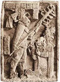 Tongue Prints: Mayan Stone Relief of Xoc Performing a Blood-Letting Ritual