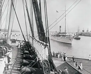 Mayflower Pulling into Navy Yard