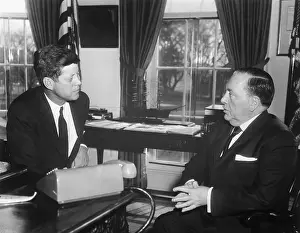 Richard J Prints: Mayor Daley and President Kennedy