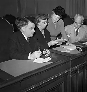 Womens Rights Prints: Mayor Fiorello H. La Guardia and Peers at Womens Conference