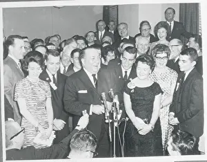 Richard J Prints: Mayor and Mrs. Richard Daley Celebrating Re-Election