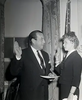 Inauguration Prints: Mayor Robert Wagner Swearing In City Magistrate