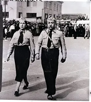 Socialist Prints: Mayor of Santiago Leads Socialist Parade