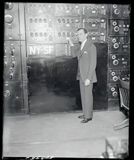 James J Prints: Mayor Walker Flipping Radio Switch