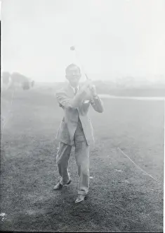 James J Prints: Mayor Walker Playing Golf