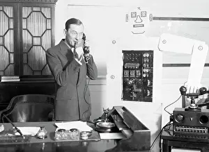 City Hall Prints: Mayor Walker Whistling Into The Phone