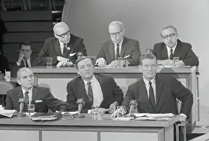 Buckley Jr Prints: Mayoral Candidates Sitting on Television Set