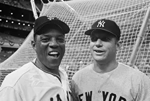 All Star Prints: Mays And Mantle At All Star-Game