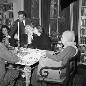 Luncheon Prints: Mccullers Gives Monroe A Greeting Kiss