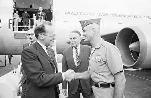 Assistant Prints: Mcgeorge Bundy Shakes Hands W/Westmorela