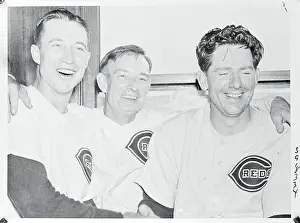 Cincinnati Prints: Bill McKechnie with Bucky Walters and Paul Derringer