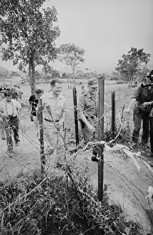 Major General Prints: McNamara Touring First Cavalry Base