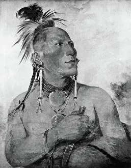 Bracelet Prints: Meach-o-shin-gaw (Little White Bear) by George Catlin