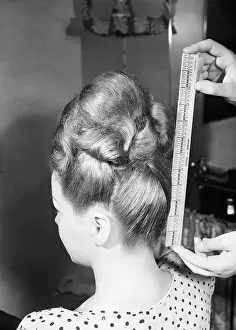 Ruler Prints: Measuring Pompadour Hairdo with Ruler