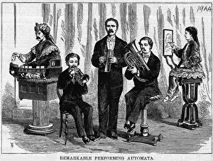 Machine Prints: Mechanized Band Playing Instruments