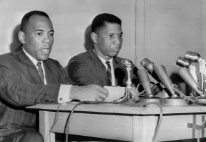 Jackson Prints: Medgar Evers and James H. Meredith at Press Conference
