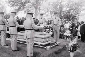 Folding Prints: Medgar Evers Laid To Rest At Arlington