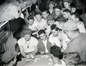 Medical Battalion Members Playing Cards