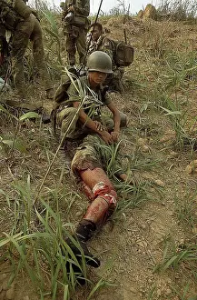 Medics Treat Wounded on Hill 552