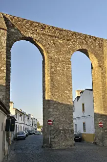 Aqueduct Prints: Medieval aqueduct, Evora, UNESCO World Heritage Site, Alentejo, Portugal, Europe